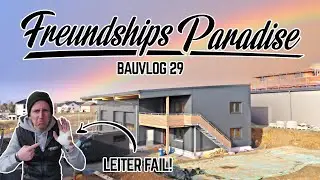 🪜😱Leiter Fail auf der Baustelle, der Balkon von der Halle wird mit Rombus verschalt!🤩 Bauvlog 29