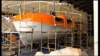BC Service &ndash; Lifeboat structural fiberglass repair and cosmetic job