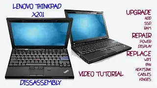 Lenovo Thinkpad X201 Laptop Disassembly | Ultimate Fix for Overheating | Clean it Yourself