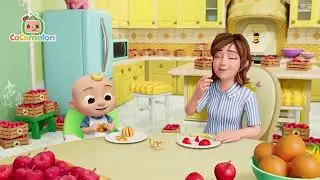 Grocery store fruit Chase! Apples& Bananas + shopping Cart song! | CoComleon Nursery Rhymes 