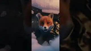 Fox Cub Rescue by the Frozen River #wintermagic #animals #rescue #heartwarming #shorts