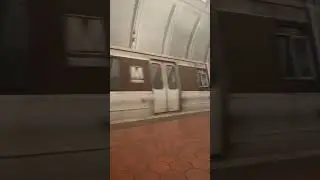 WMATA Red Line Train passing by Friendship Heights Station.