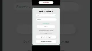 Login Form UI Design using HTML & CSS | Apple & Google Login Integration