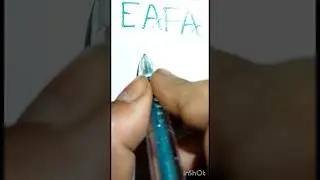 How To Draw EAFA Name Logo #shotrs #viralshorts #viralvideo #eafa #name #artkingdebjit