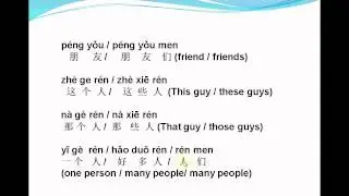 Mandarin Chinese-Lesson126 -- Chinese Plural