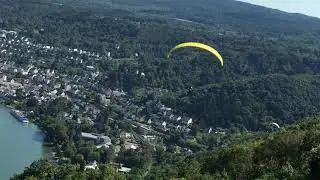 Rhine river U-turn near Boppard, Germany