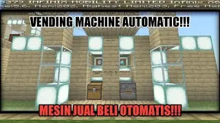 Cara membuat mesin Jual Beli Otomatis Di Minecraft PE | How to make a Vending Machine In Minecraft