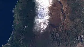 Snow in Teide volcano, Tenerife 2021-02-09 Canary Islands