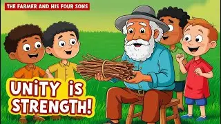 Unity is Strength: The Farmer and His Four Sons | Moral Story for Kids