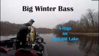 Big Bass on Kinkaid Lake in December