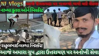 આજે અમારા ગ્રુપ દ્વારા ઉત્તરાયણ પર અનોખી સેવા #vlogshorts #vlog #thakorfamilyvlog #comedy #vlogs 