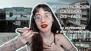 RECOMENDACIÓN CÁTEDRAS EN DIS - FADU - 2° AÑO 📝(diseño imagen y sonido en la uba) ✏️
