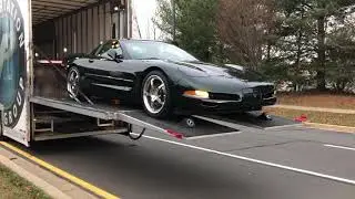 2000 Bowling Green Corvette C5 coupe arriving home. 8k original miles