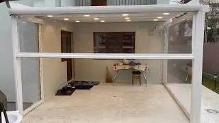 RULOU TRANSPARENT CASETAT PENTRU TERASE