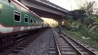 Inter-city Train Bangladesh railway. 