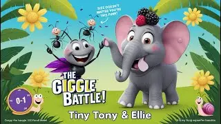 The Giggle Battle:Ant and Elephant Learn English through story KidsStory #funnystory#AntAndElephant