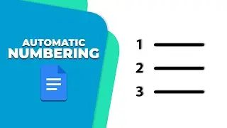 How to add automatic numbering in a Google Doc