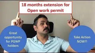 Open Work Permit Extension | PGWP | Aug 2022 | Work while your visa is still under process :)