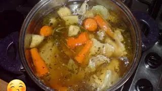 My novice cooking #1. Polish soup - Ros&oacute;l