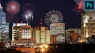 Add fireworks to your photo | PHOTOSHOP TUTORIAL