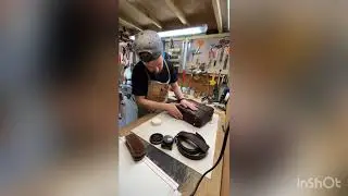 Handmade luxury leather briefcase