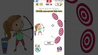 Shoot all of the targets!!🎯🫣🫡: Brain test day 26 challenge #braintest #shorts #gaming
