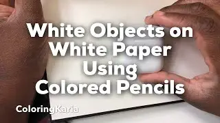 Coloring White Objects on White paper