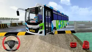 Tata Marcopolo Bus Mod Bussid | KSRTC Bus Speed Breaker Test 😱 | Bus Simulator Indonesia Gameplay 