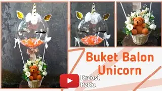 Buket balon Unicorn || Ballon bouquet tutorial