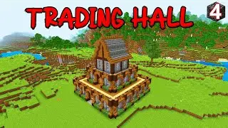 I Built the Most Epic Trading Hall in Minecraft Bedrock Survival | Ep. 4