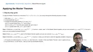 Analyzing recursive algorithms: how to solve recurrences