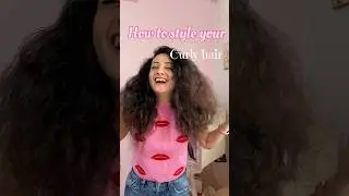 Curly hair styling كيرلي هير #sheinspires #she_inspires #bridalroutine #hairstyle