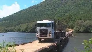 Situação da Ponte das Goiabeiras que liga SC ao RS