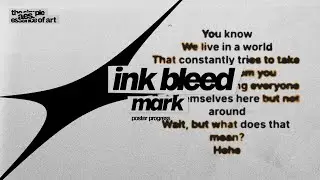 [AES.] ink bleed text effect in ibis paint • aesthdior. ♡