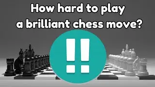 How hard is it to play a brilliant chess move?