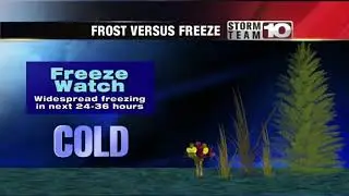 Frost Warning vs Freeze Warning