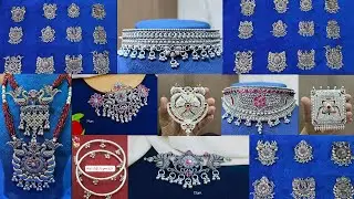 Latest Silver Rani Haar mangalsutra design| silver choker set design| silver chik set design| Payal