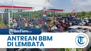 BBM Langka di Lembata, Warga Berebutan Masuk SPBU, Ada Yang Rela Bermalam
