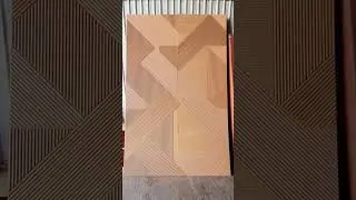 Engraving a random bow ornament on the wood part 11