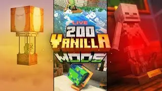 🔴MINECRAFT VANILLA 200 MODPACKS  LIVE