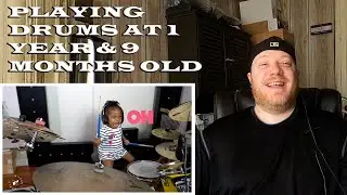 Shia Wilson - 1 Yr & 9 Mths Old Playing The Drums To 