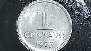Moeda de 1 Centavo ano 1975. Valor atualizado.