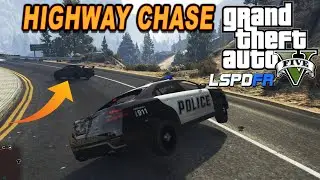 GTA V LSPDFR HIGHWAY PATROL | ARMOURED CAR POLICE CHASE !