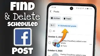 How to Find and Delete Scheduled Post on Facebook