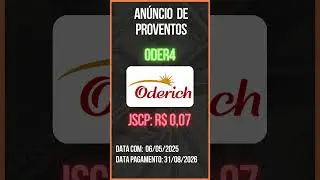 An&uacute;ncio de Proventos - ODER4 - CONSERVAS ODERICH