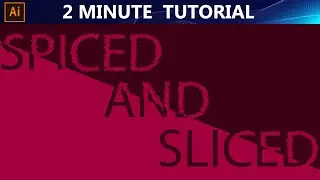 2 Minute Trick in Illustrator - Slice text effect