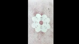 Simple Spray Painting for Beginners with Toothbrush & Kumkum Water Color Easy | step by step🎨🪥