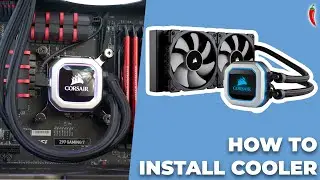 How To Install Corsair H100i PRO RGB Cooler - The BEST Way!