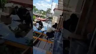 12mm toughened glass roof work