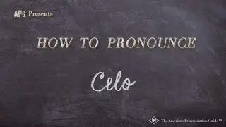 How to Pronounce CELO (Cryptocurrency)